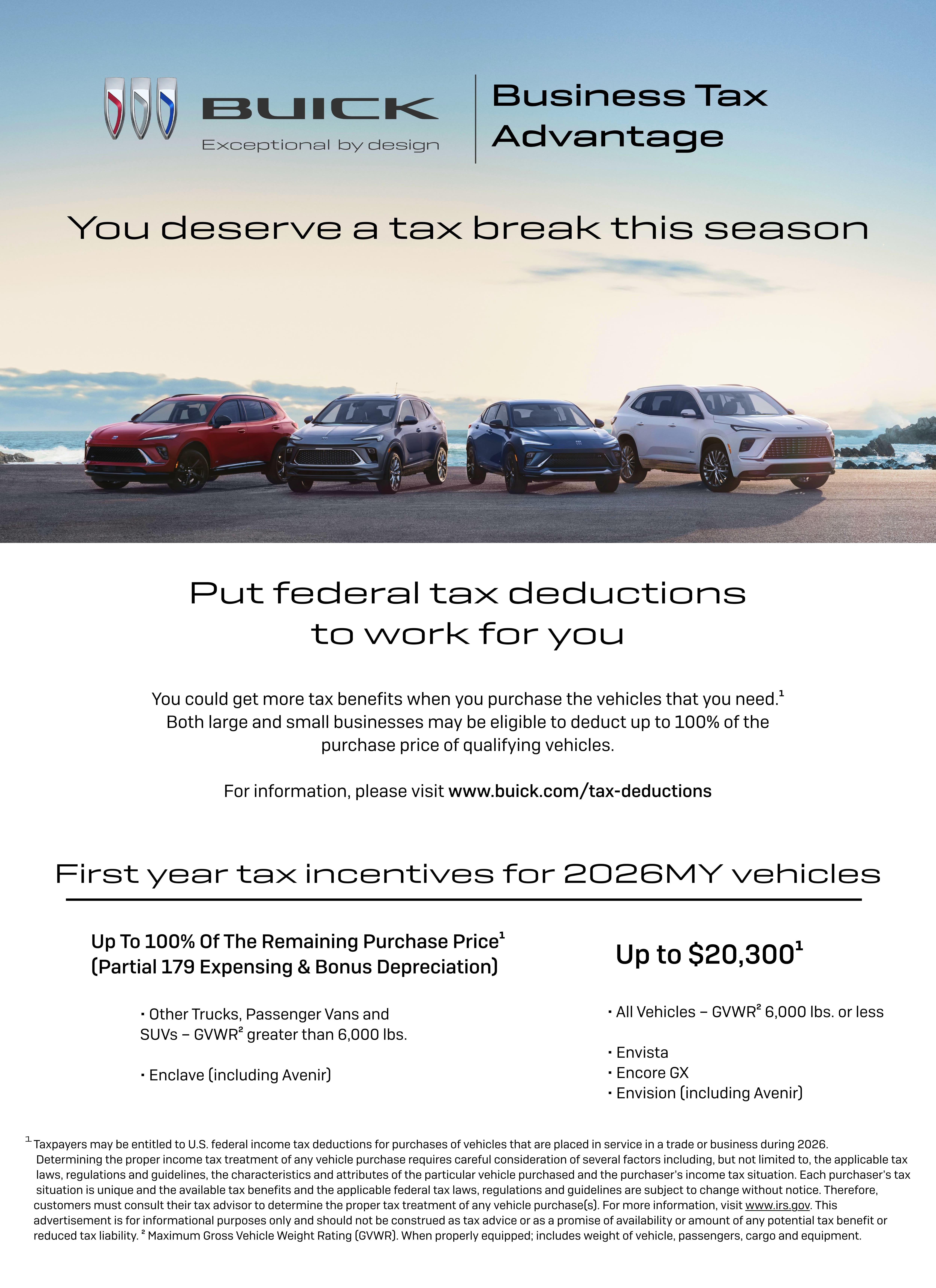 2026 Buick Tax Information
