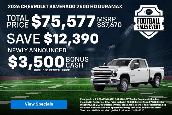 Silverado Bonus Cash